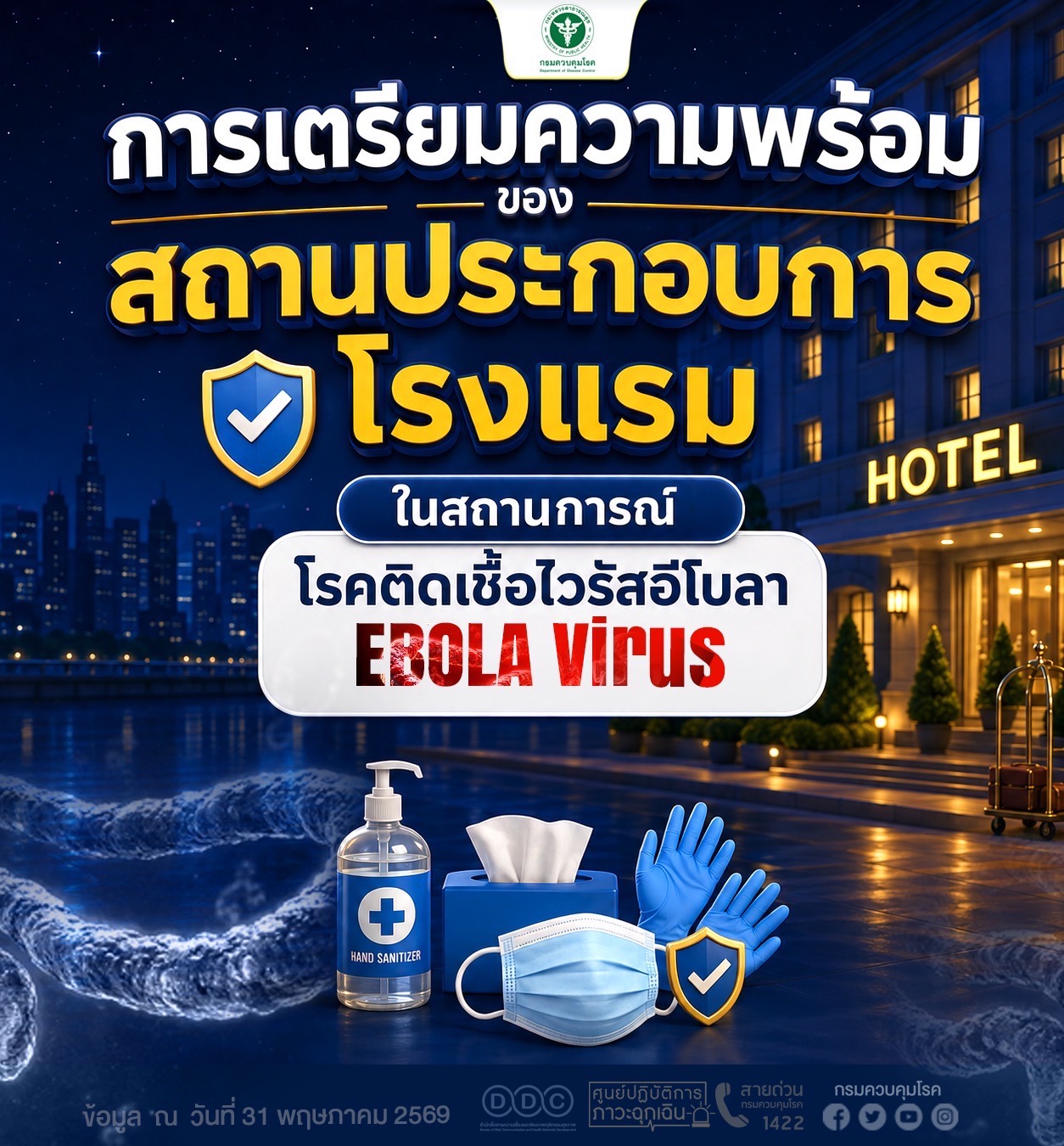 การเตรียมความพร้อมของสถานประกอบการโรงแรม
