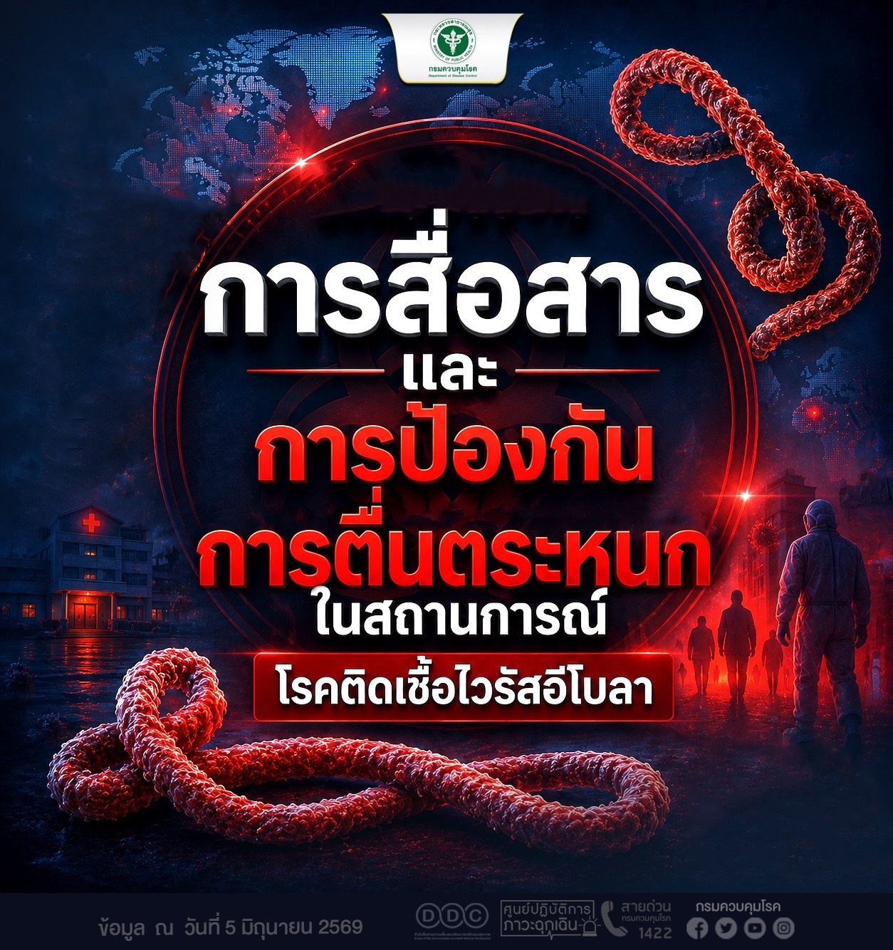การสื่อสารและการป้องกันการตื่นตระหนกในสถานการณ์โรคติดเชื้อไวรัสอีโบลา